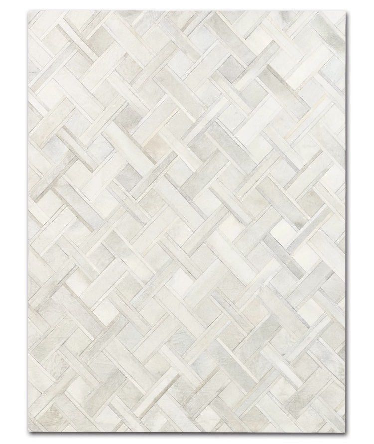 GALLY Modern Cowhide Leather Rug