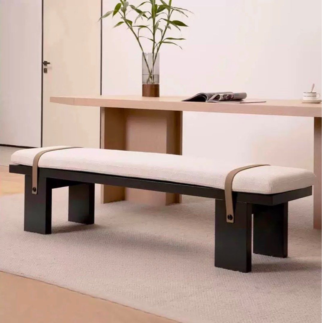 TAYEN Modern Fabric Bench
