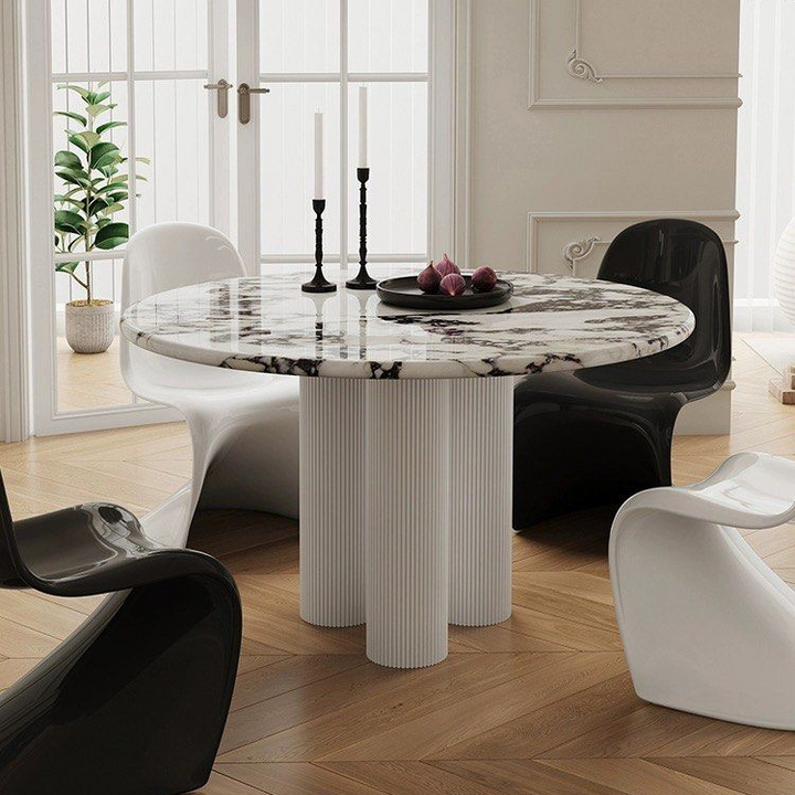 XAVERA Modern Marble Round Dining Table