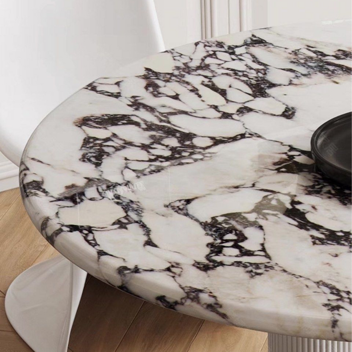 XAVERA Modern Marble Round Dining Table