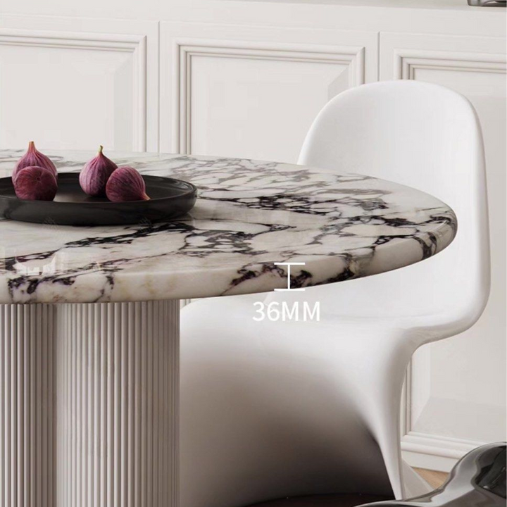XAVERA Modern Marble Round Dining Table