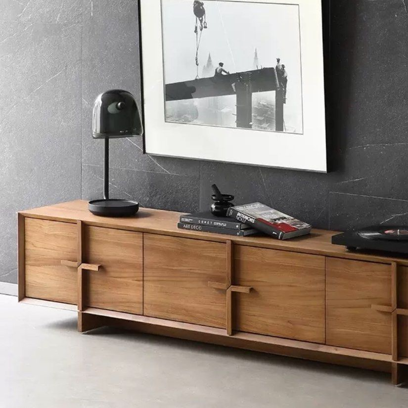 NOMI Japandi Solid Wood TV Console