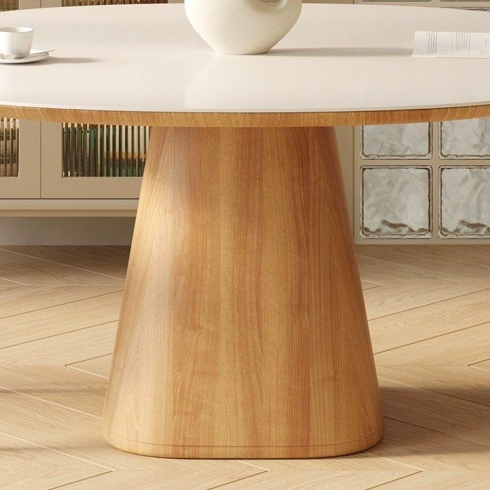 PAIGE Japandi Sintered Stone Square Dining Table