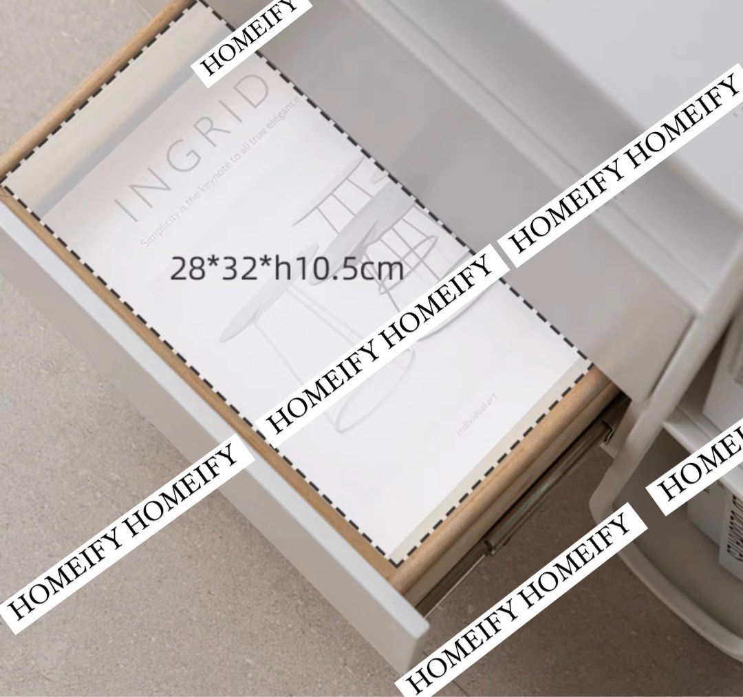 TOMI Modern Side Table With Drawers
