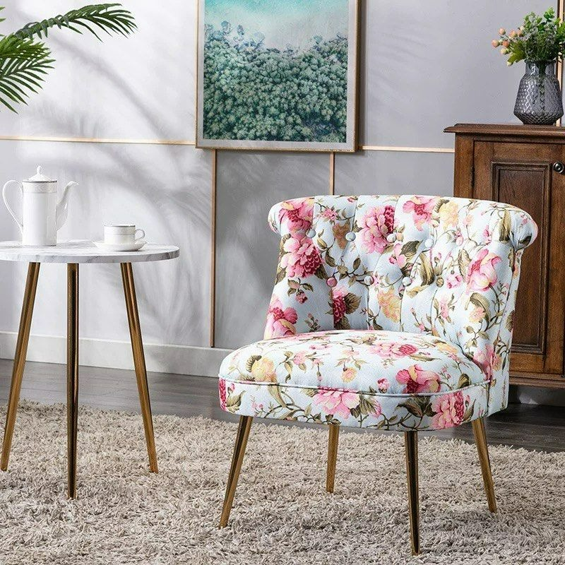 JASPER Eclectic Fabric Lounge Chair
