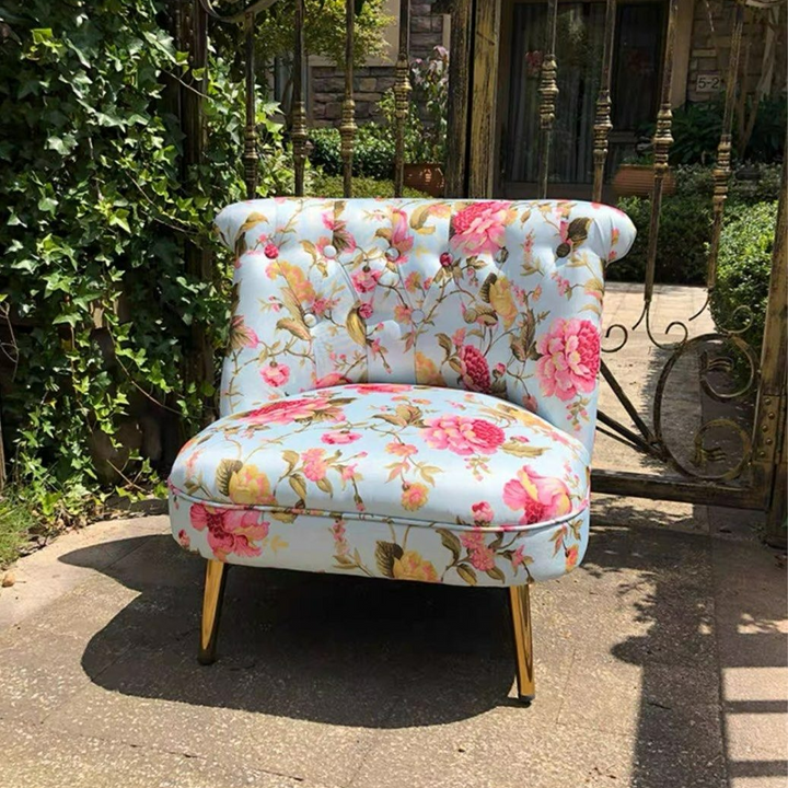 JASPER Eclectic Fabric Lounge Chair