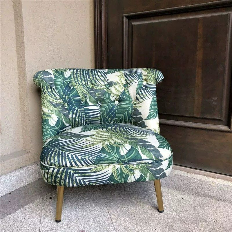 JASPER Eclectic Fabric Lounge Chair