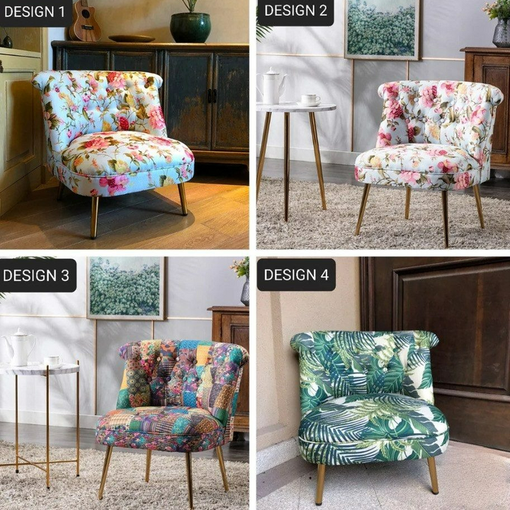 JASPER Eclectic Fabric Lounge Chair