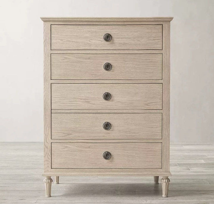 HERODES Rustic Solid Wood Chest Of Drawers