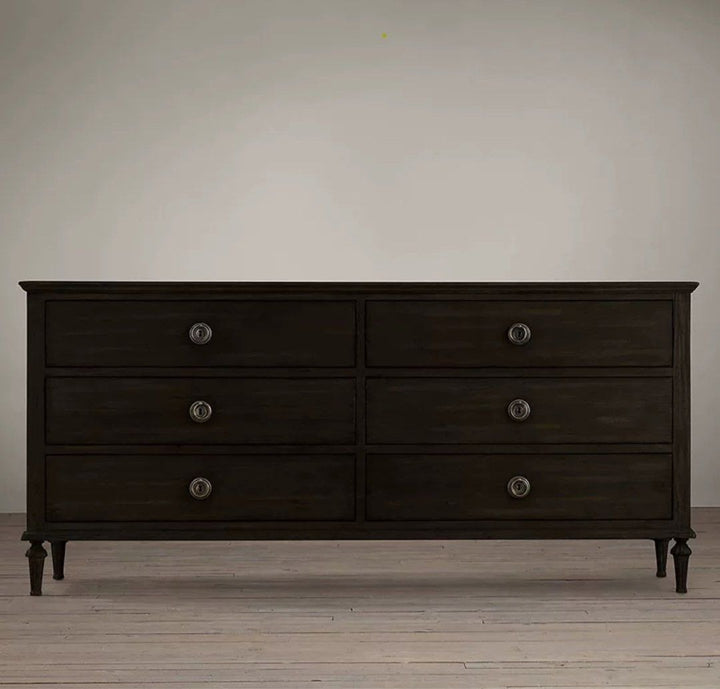 HERODES Rustic Solid Wood Chest Of Drawers