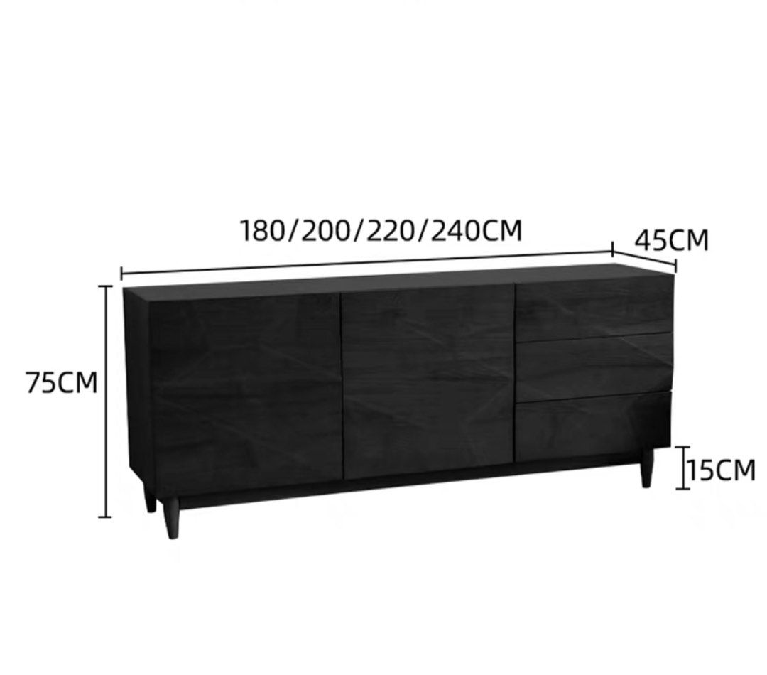 AUDRICK Rustic Solid Wood Sideboard