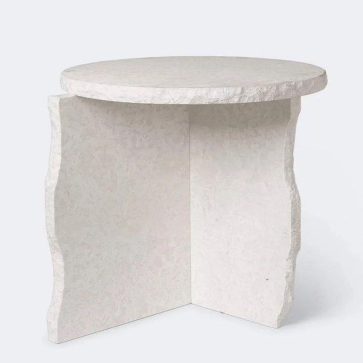 TIGENN Travertine Side Table