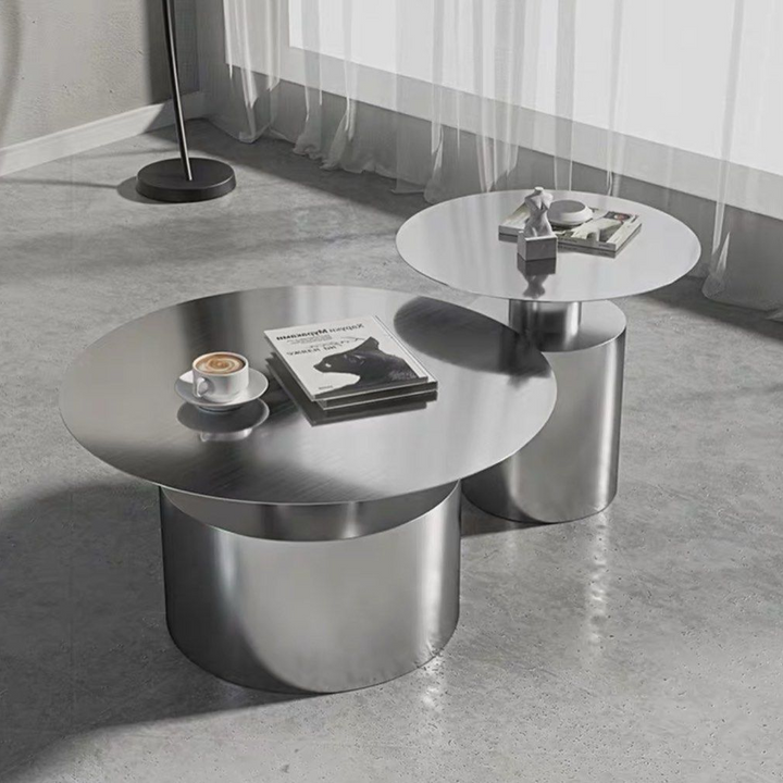 HENDRA Modern Stainless Steel Coffee Tables