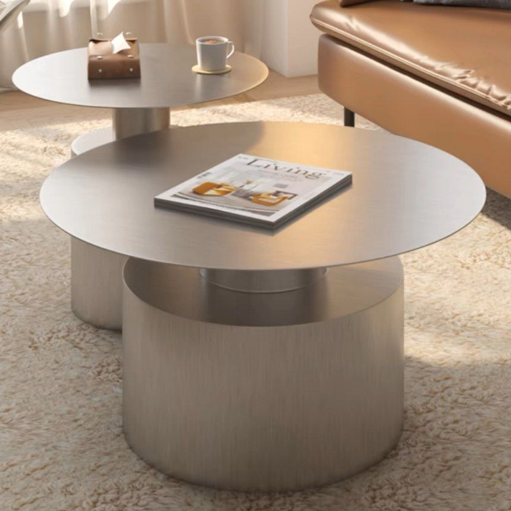 HENDRA Modern Stainless Steel Coffee Tables