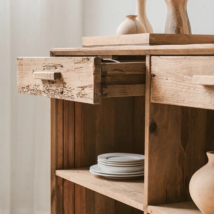 FEZENE Solid Wood Sideboard