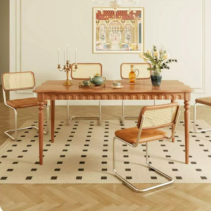 SAKIYO Japandi Solid Wood Dining Table