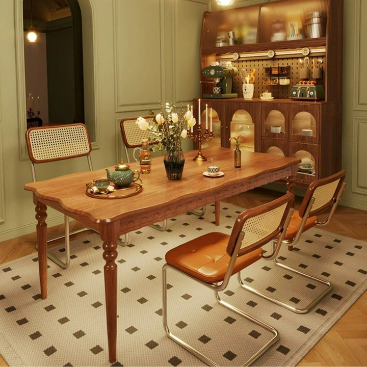 SAKIYO Japandi Solid Wood Dining Table