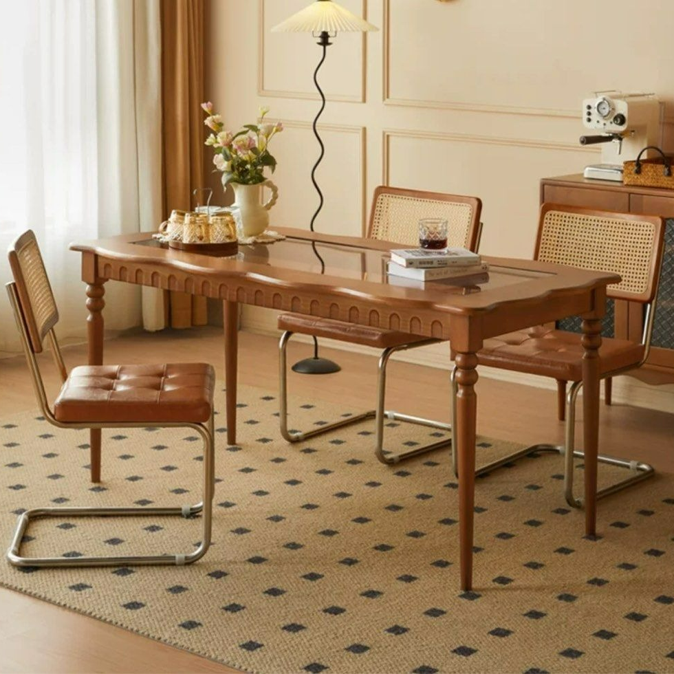 SAKIYO Japandi Solid Wood Dining Table