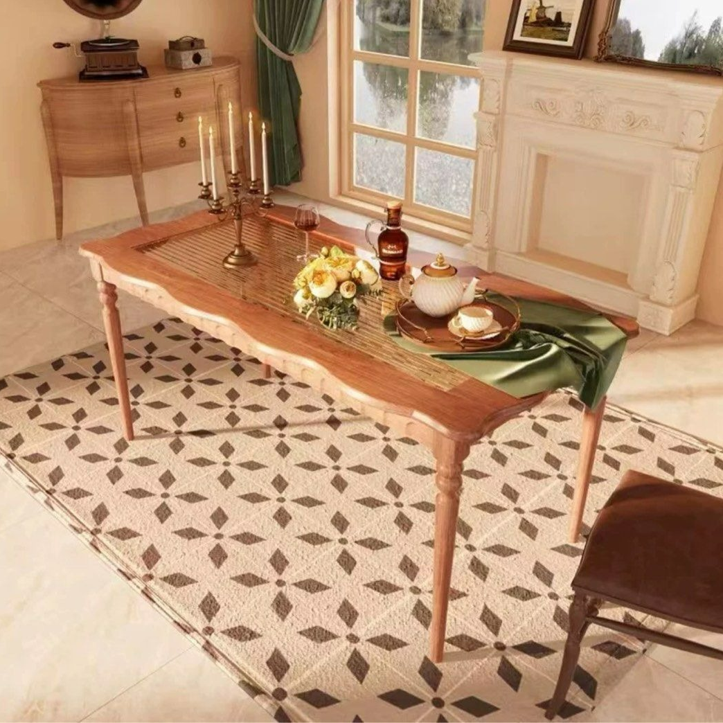 SAKIYO Japandi Solid Wood Dining Table