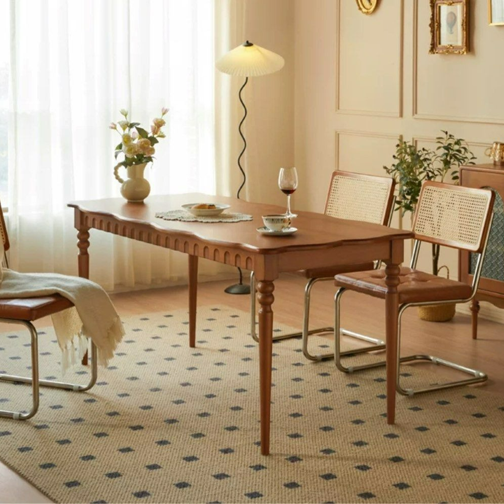 SAKIYO Japandi Solid Wood Dining Table