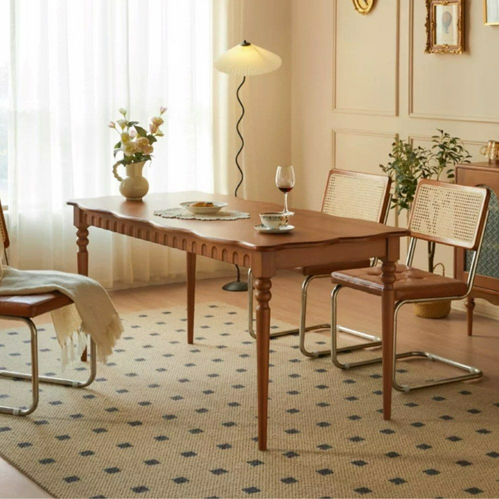SAKIYO Japandi Solid Wood Dining Table