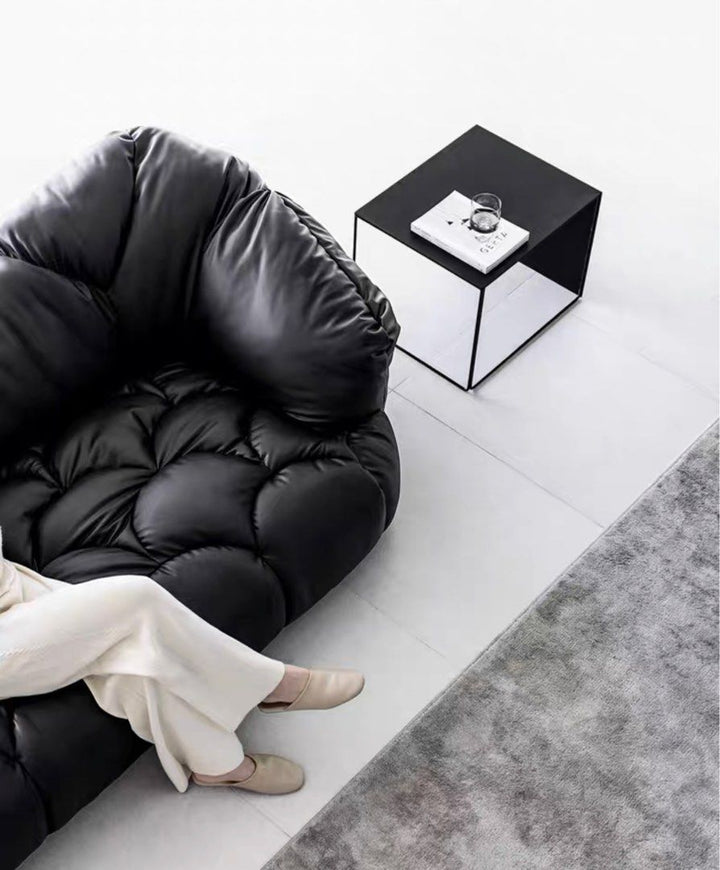 SELVORA Modern Leather Sofa