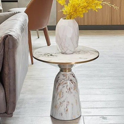 GENDRY Modern Marble Side Table