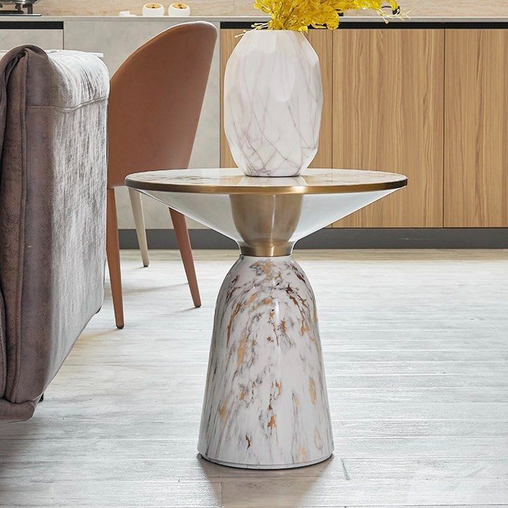 GENDRY Modern Marble Side Table