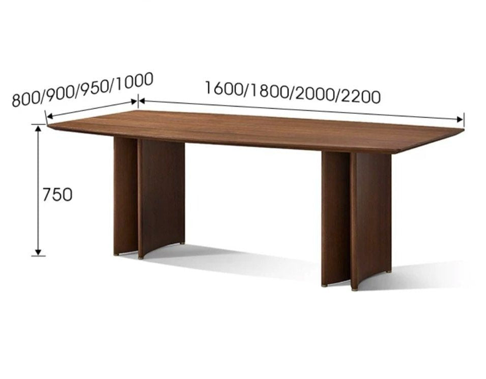 PALIC Rustic Walnut Dining Table