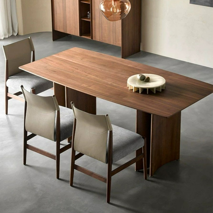 PALIC Rustic Walnut Dining Table