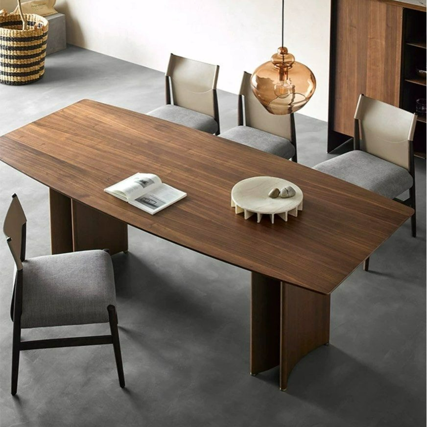 PALIC Rustic Walnut Dining Table