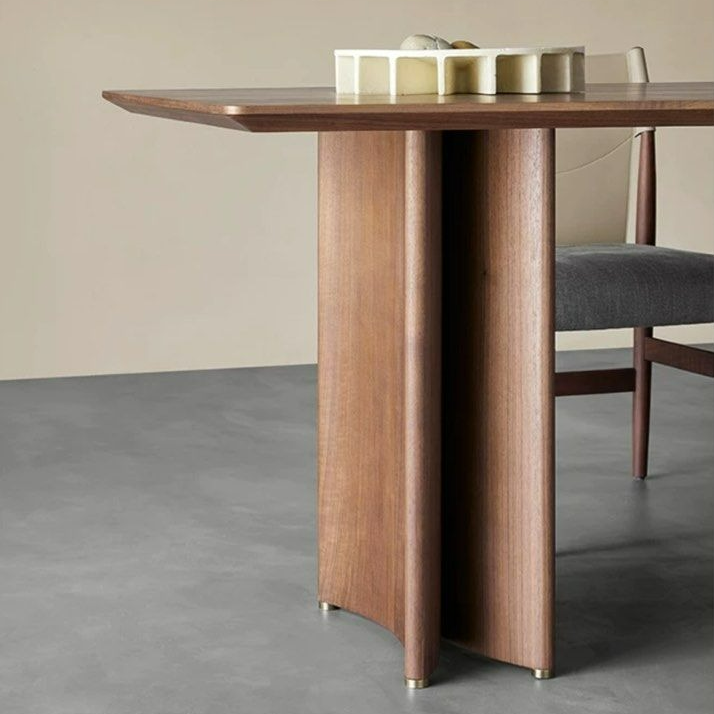PALIC Rustic Walnut Dining Table