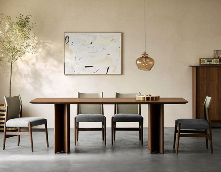 PALIC Rustic Walnut Dining Table