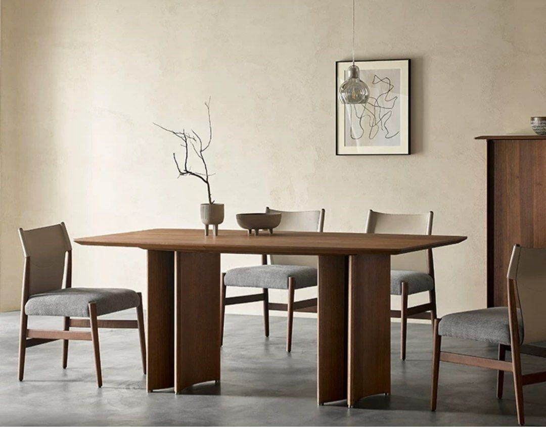 PALIC Rustic Walnut Dining Table