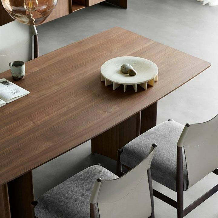 PALIC Rustic Walnut Dining Table