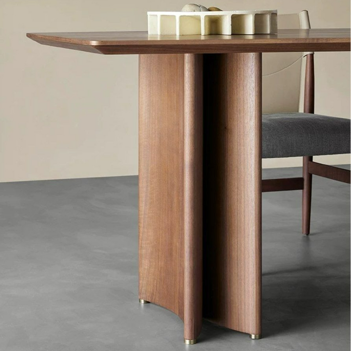PALIC Rustic Walnut Dining Table