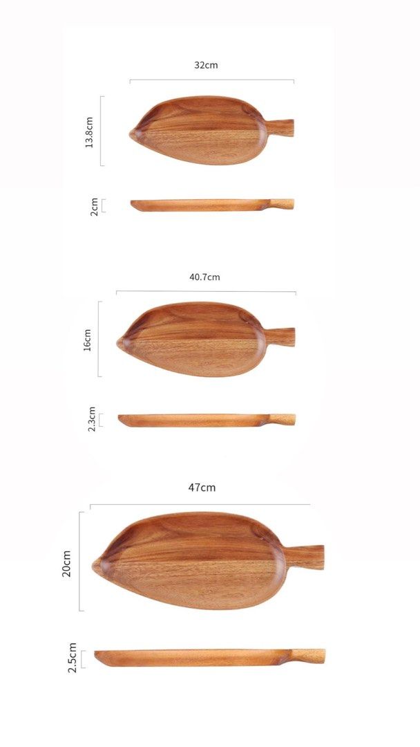 URBAN Acacia Solid Wood Serving Platter
