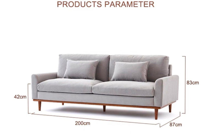 NEVORO Modern Fabric Sofa