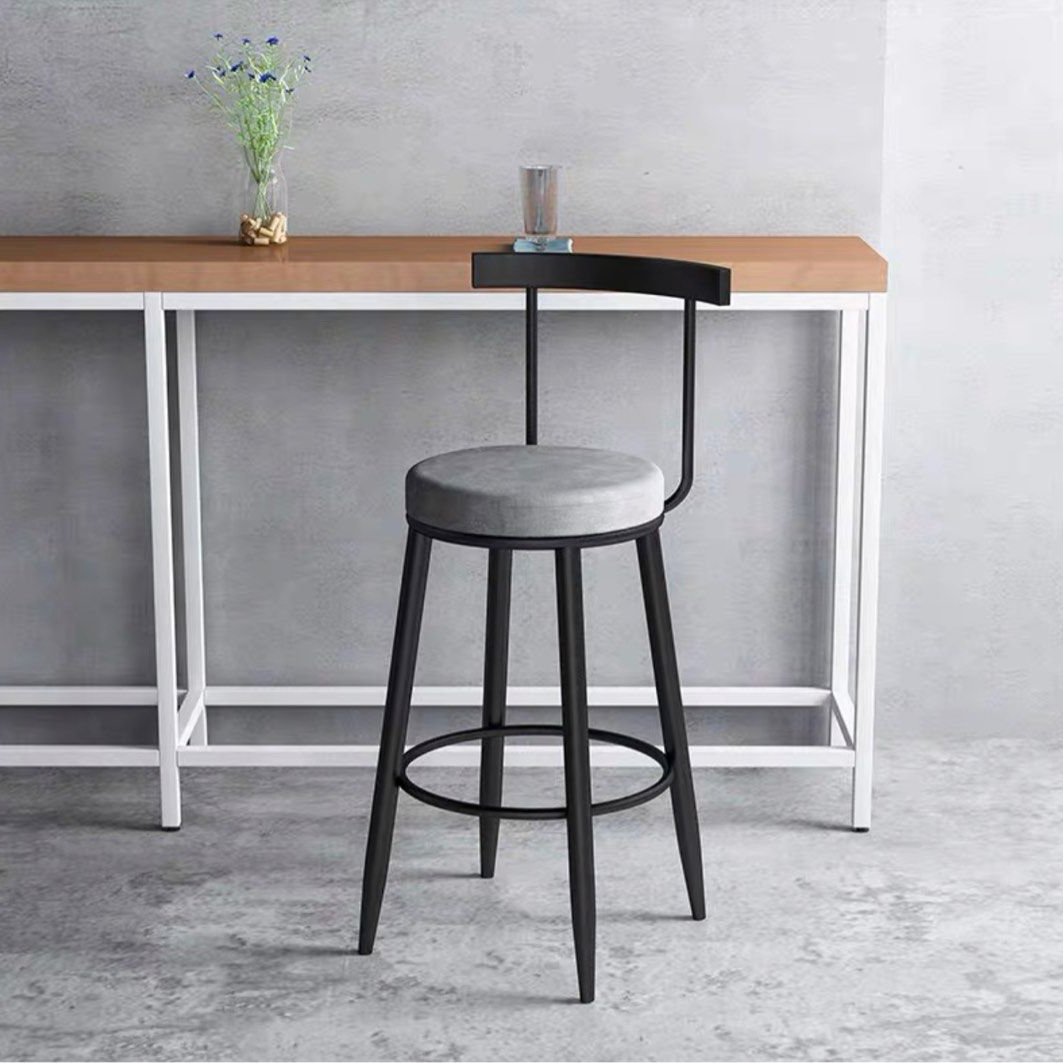 VEHI Modern Velvet Bar Stool