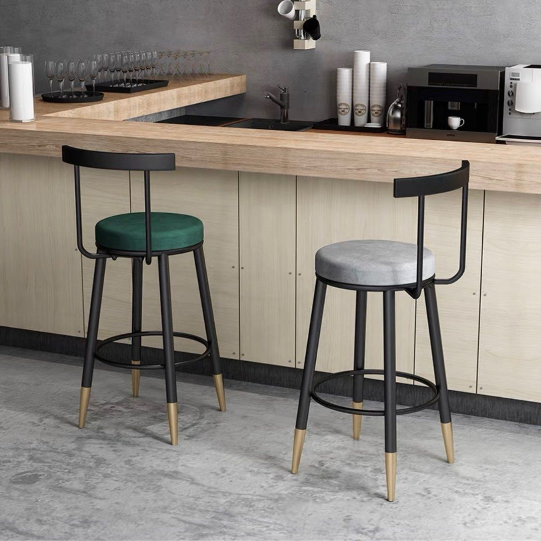 VEHI Modern Velvet Bar Stool