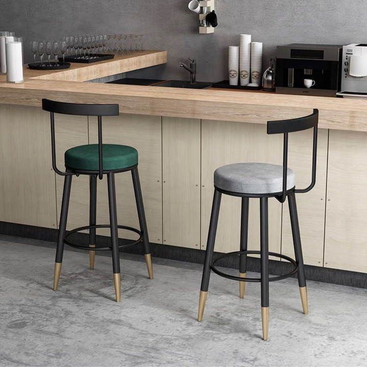 VEHI Modern Velvet Bar Stool