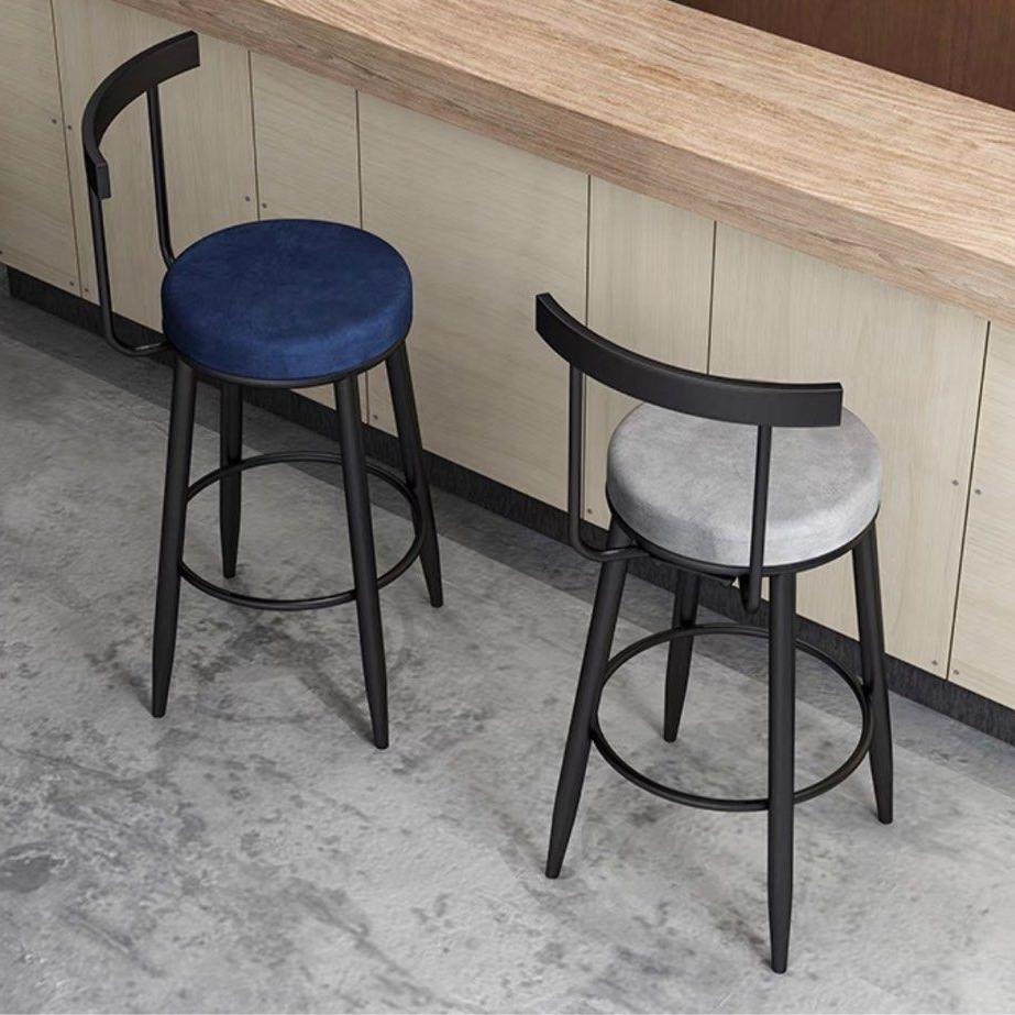 VEHI Modern Velvet Bar Stool