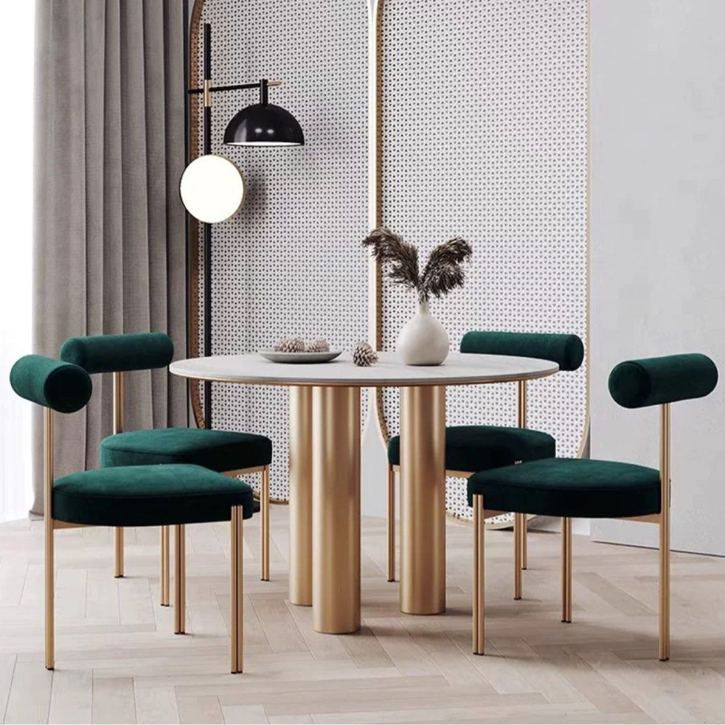 PATTERSON Modern Round Marble Dining Table