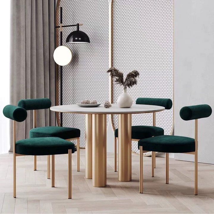 PATTERSON Modern Round Marble Dining Table