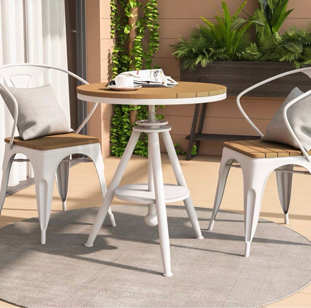 HASHLEY Modern Adjustable Outdoor Table & Chairs