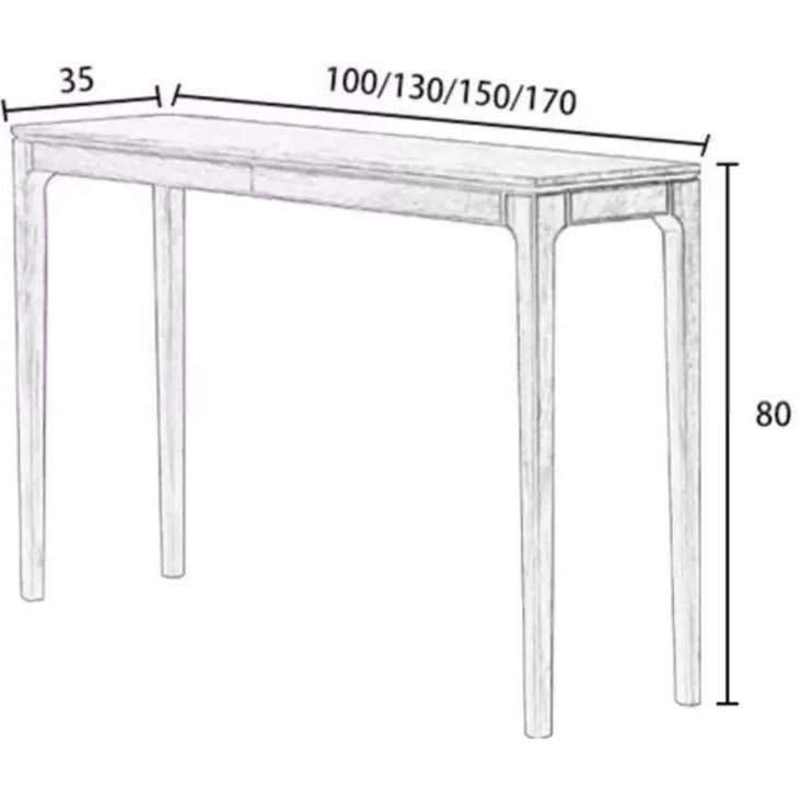 ANOUK Modern Wood Console Table