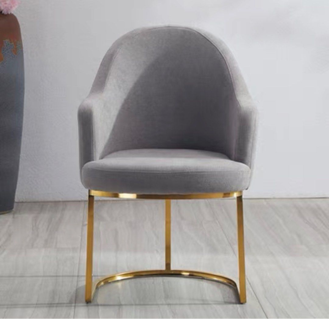 GRUNDY Modern Velvet Dining Chair