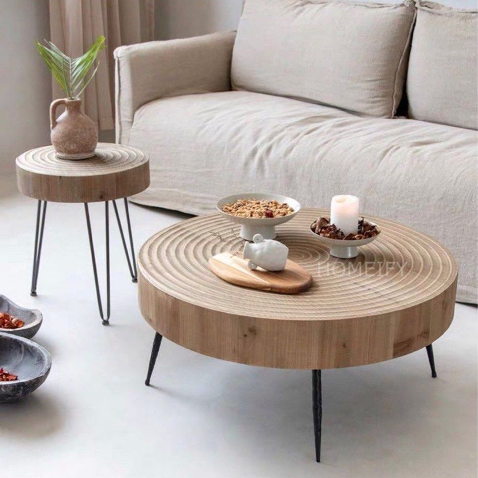 KIKO Japandi Solid Wood Coffee Table