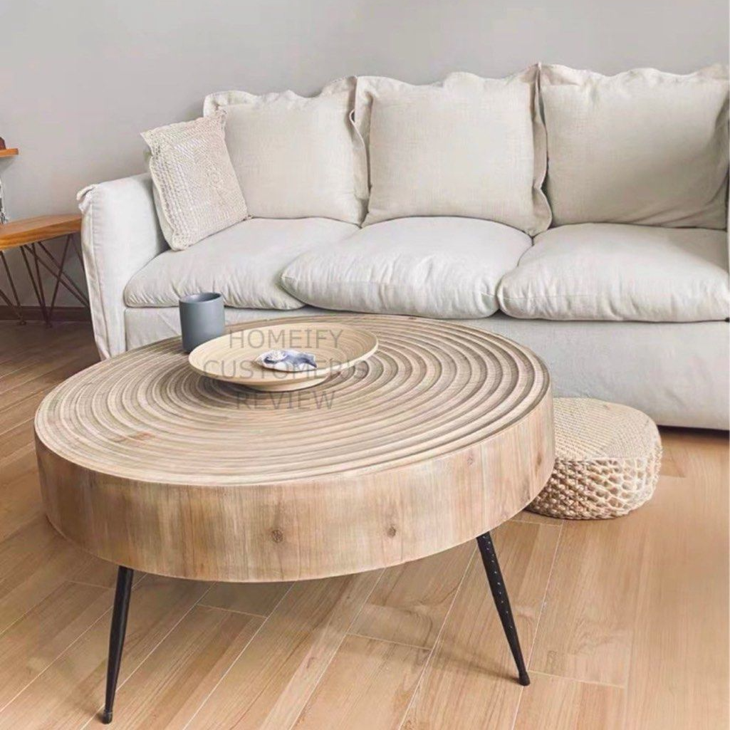 KIKO Japandi Solid Wood Coffee Table