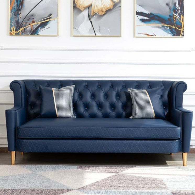 VALENC Victorian Leather Sofa
